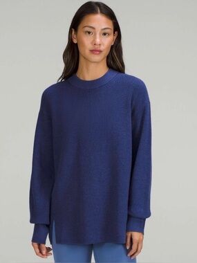 Lululemon Merino Wool-Blend Ribbed Crewneck Sweater Size 6